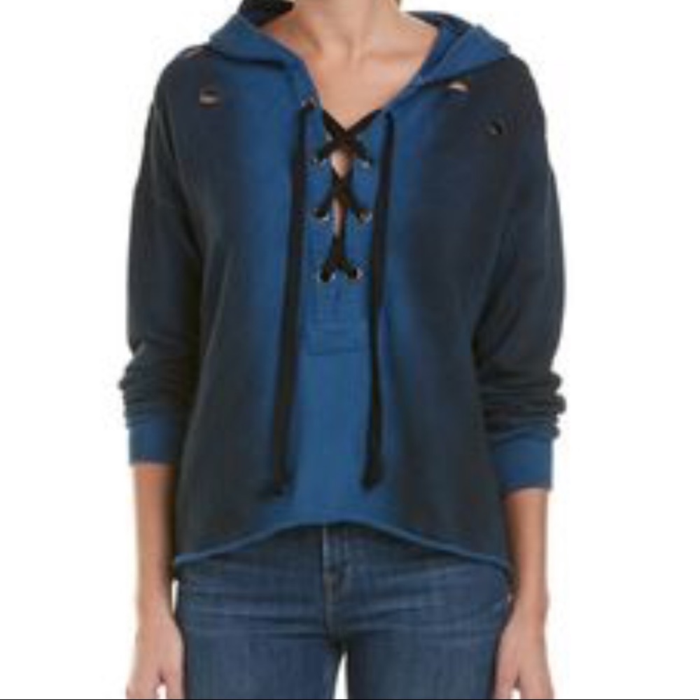 Vintage Havana Lace Up Hoodie